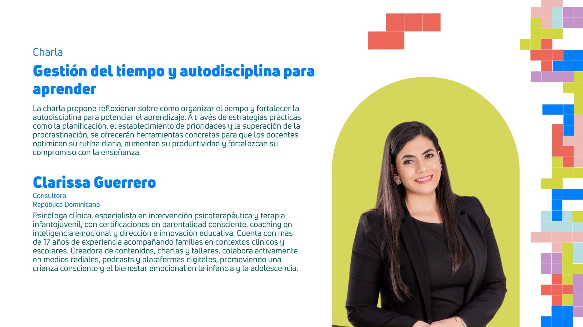 Gestión del tiempo y autodisciplina para aprender - congreso virtual